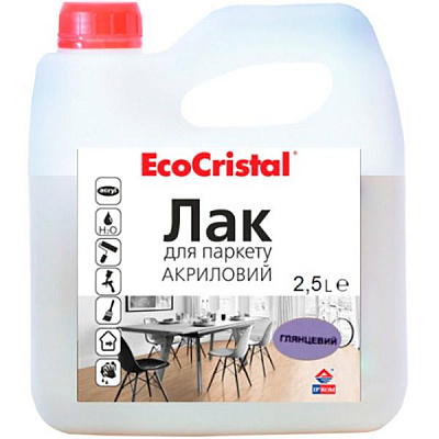 Лак для паркету EcoCristal ІР-18 ІРКОМ глянець 2,5 л прозорий