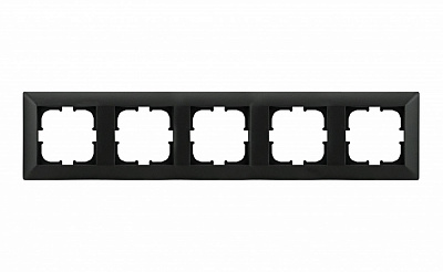 Рамка пятиместная Exen ODAK горизонтальная черный 210-140000-105