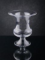 Ваза на ніжці Тюльпан 17х18 см, прозора Wrzesniak Glassworks