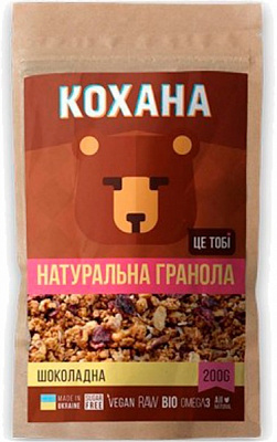 Гранола Кохана шеколадная 200 г 