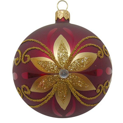 Куля новорічна d80 9607/26034