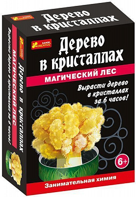 Набір для дослідів Ранок Дерево в кристалах (жовте) 12138030Р
