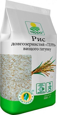Рис Терра довгозернистий 900 г