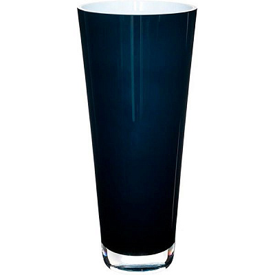 Ваза Wrzesniak Glassworks Maestro темно синяя