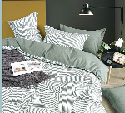 Комплект постельного белья Vicente Verde 1,5 серый La Nuit