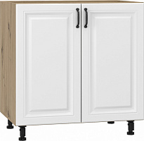 Тумба нижня МС Глорія Н 80х82х54 см білий/дуб артізан Грейд