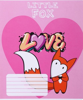 Зошит шкільний Fox 12 аркушів клітинка