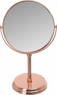 Зеркало косметическое круглое металл стекло 18х12, 6х30, 1 см хром 