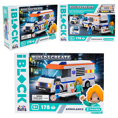 Игрушка-конструктор Shantou Kids hits IBLOCK JUNIOR Городская скорая помощь 178 дет. KH17/001/1