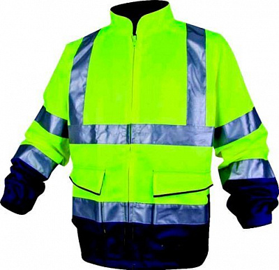 Куртка сигнальна Delta Plus зі світловідбиваючими смугами р. XXXL зріст 5-6 PHVESJM3X жовтий