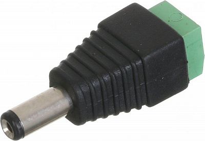 Штекер живлення EMT 2,1/5,5 з клемною колодкою під гвинтсрібний ШЖ DIY