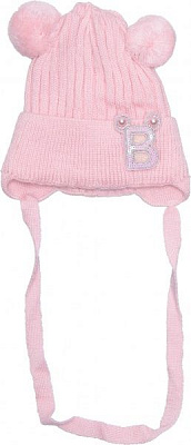 Шапочка детская для девочки Luna Kids р.40 светло-розовый 2187 