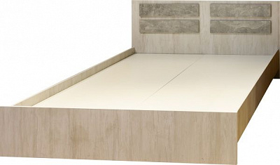 Кровать Фонте ФН-КРд-1.6м 160x200 см артвуд светлый/ателье светлое 