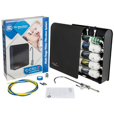 Фильтр проточный Aquafilter Excito черный