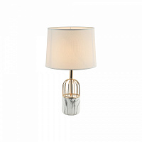 Настільна лампа Vio Concept by LUCEA Solen small 1x40 Вт E27 білий/французьке золото 80410-01-TS1-SW 