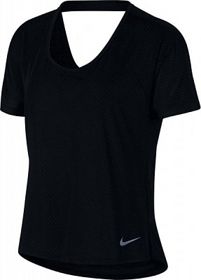 Футболка Nike NK MILER TOP SS BREATHE AJ8141-010 S черный