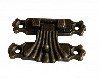 Замок декоративний стара латунь 40х33 мм 1 шт.