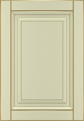 Фасад для кухни Грейд-Плюс Ваниль патинированная золотом №384 R 713x522 Паюта