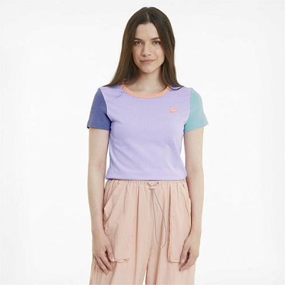 Футболка Puma Downtown Small Logo Tee 59965716 S фиолетовый