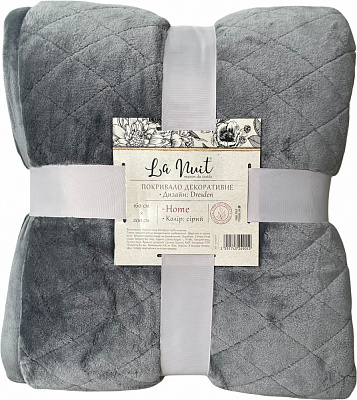 Покривало Dresden 160x200 см La Nuit сірий