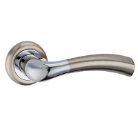 Ручка на розетці Solo А-2003 SN/CP матовий нікель