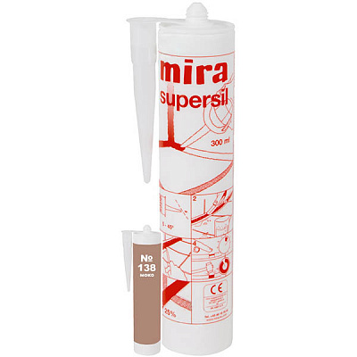 Герметик силиконовый Mira санитарный Supersil 138 мокко 300 мл