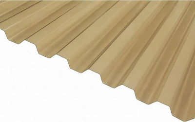 Прозорий лист ПВХ PALRAM Onduclair 2x0,9м x 0,8мм трапеція бронзовий