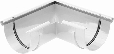 Кут зовнішній Bryza 90° 125 мм білий