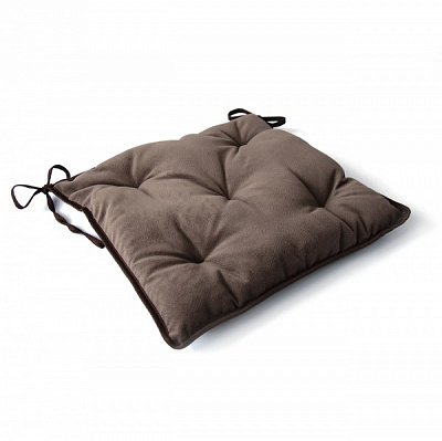 Подушка декоративная Романс темно-коричневая 400х400