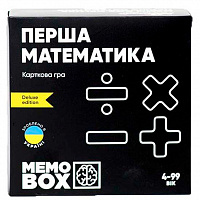 Гра карткова JoyBand Настільна гра JOYBAND MEMOBOX DELUX Перша математика MBD101