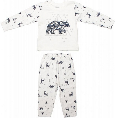 Пижама детская Фламинго 613-222 р.92 молочный 