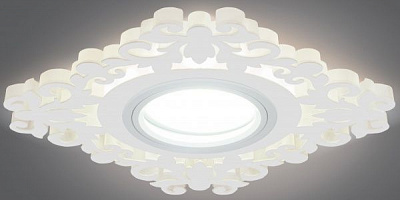 Світильник точковий Gauss Backlight з LED-підсвіткою 3 Вт GU5.3 3000 К білий BL131