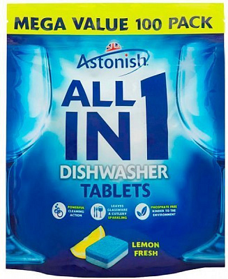 Таблетки для ПММ для ПММ Astonish 100 шт.