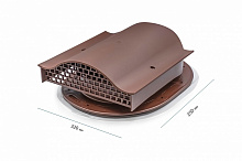 Аератор точковий EliteVent коричневий для змонтованої бітумної та фальцевої покрівлі