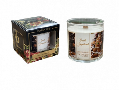 Свеча ароматическая Pako-If Luxury Line (М) Gingerbread 420 г 
