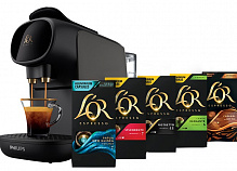 Кофеварка капсульная Philips L'OR Barista Sublime LM9012/60 (4071250) + дегустационный сет L'OR (50 капсул)