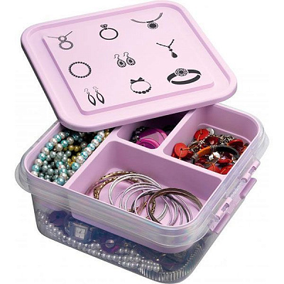 Контейнер-органайзер пластиковий G-610/T Bijouterie Box 4,5 л 110x260x250 мм