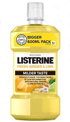 Ополіскувач для ротової порожнини Listerine Свіжість імбиру та лайму 500 мл