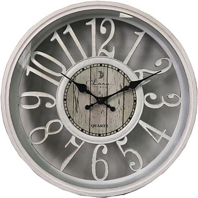 Часы настенные Benefit 30,5 см белый