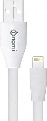 Кабель Nomi Lightning – USB 0,15 м белый (430318)