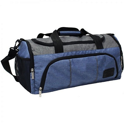 Сумка дорожня Bagland Bloom 30 л синій/сірий (0030869)