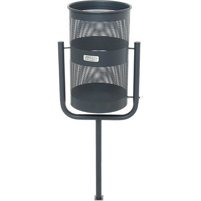 Урна Дельта с одной опорой серая 10 л сірий