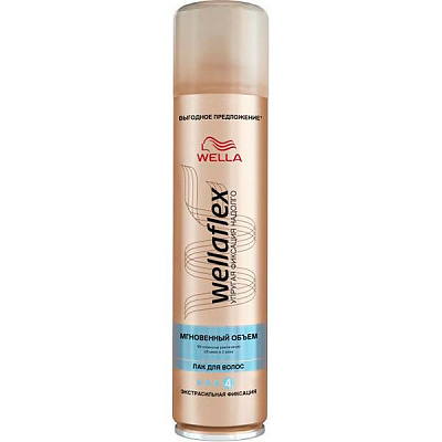 Лак для волос Wellaflex Объем до 2 дней экстрасильная фиксация 400 мл