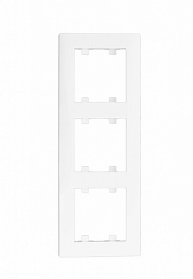 Рамка трехместная Makel Rizz вертикальная белый 88001708