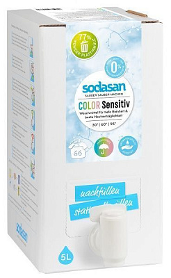 Гель для машинной и ручной стирки Sodasan Color Sensitive 5 л