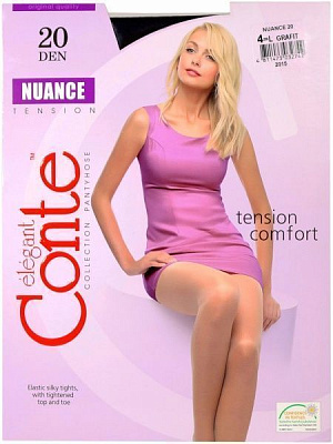 Колготки Conte NUANCE 20 den р. 4 графіт