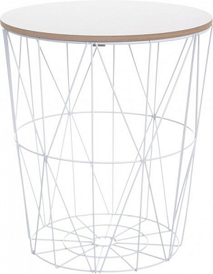 Стол-корзина Сканди 35х35х39 см белый 