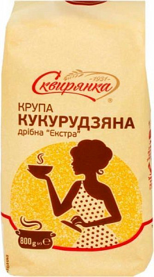 Крупа кукурудзяна ТМ Сквирянка дрібна Екстра 800г 4820006011000