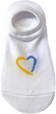 Следы унисекс Molly Сердце патриотические р. 20–22 белый 