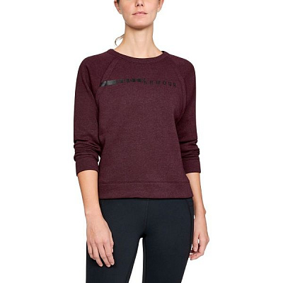 Джемпер Under Armour RIVAL FLEECE CREW 1317859-600 р. XS бордовый